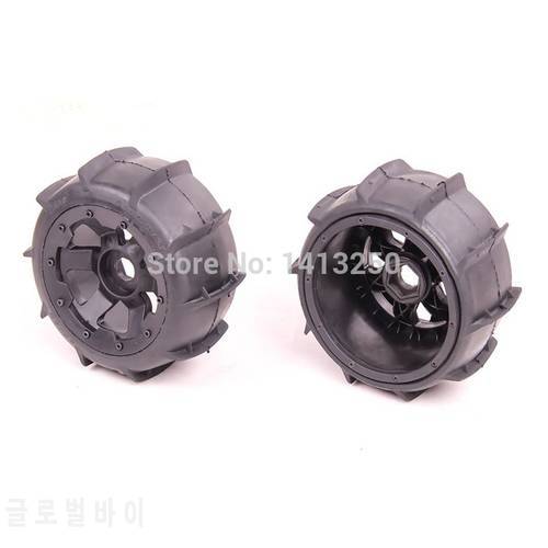 Front or Rear Desert Wheel Tyre Set with New Hub for 1/5 Hpi Rofun Rovan Km Baja 5B SS RC CAR Toys Parts
