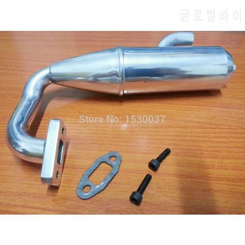 Aluminum Side Exhaust tuned Pipe for 1/5 HPI Rovan Km Baja 5b SS FG Monster Truck Rc Car Parts