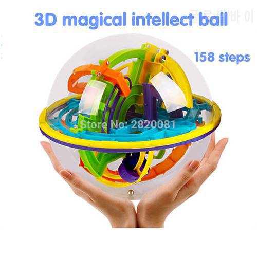 3D track maze magical intellect ball 158 steps,Marble Puzzle Brain Teaser Game balance toy,educational&smart classic toy IQ ball