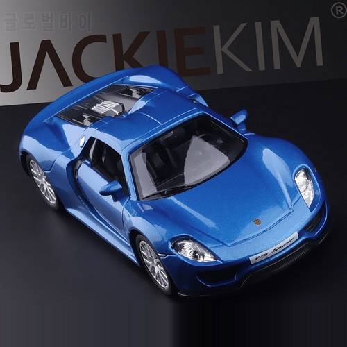 918 Spyder Sportcars Gifts For Children Simulation Exquisite Diecasts & Toy Vehicles RMZ city 1:36 Alloy Model Pull Back Cars