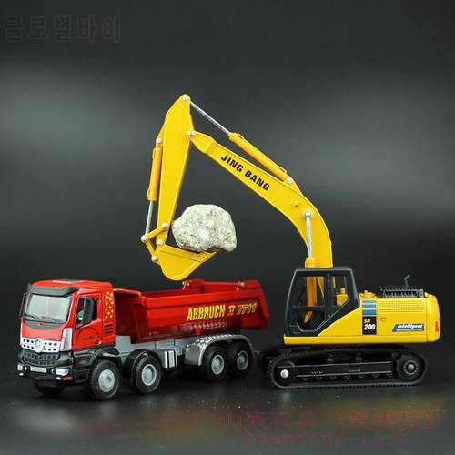 Engineering Vehicle Alloy Car Models Excavator Tipper Toy for Children mkd2 1:50 Auto Vehicle Camion Digger Mixer Truck Forklift