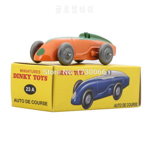 Dinky Toys Diecast Atlas Antique Model 1:43 MINIATURES 23A Orange car AUTO DE COURSE Alloy Diecast Car model & Toys Model