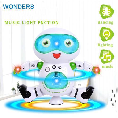 Funny Electronic Walking 360 Rotating Dancing Smart Space Robot Astronaut Kids Music Light Toys kids gift