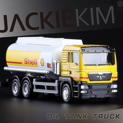 High Simulation RMZ city 1:64 Alloy Truck Car Model Oil Tank Truck Model Fast Fruious For Kids Christmas Gifts Collection Toys
