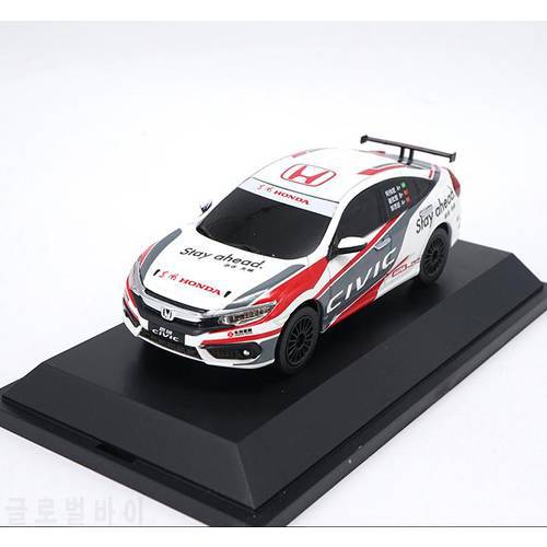 Original 1:43 scale alloy racing model, high simulation Honda Civic, metal castings, collection model toy vehicle, free shipping
