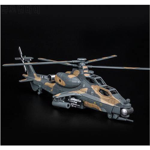 High imulation Armed Helicopter Model, 1: 32 Alloy Pull Back Airplane Model, Musical& Flashing ,metal diecast, Free Shipping