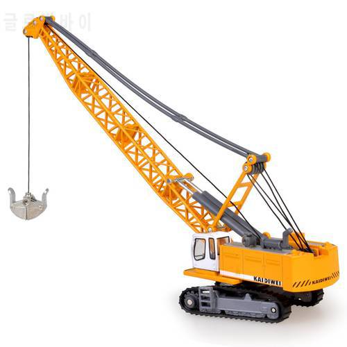 Alloy Diecast 1:87 Crawler Tower Cable Excavator Diecast Model Engineering Vehicle Tower Crane Collection Gift for Kids Toy