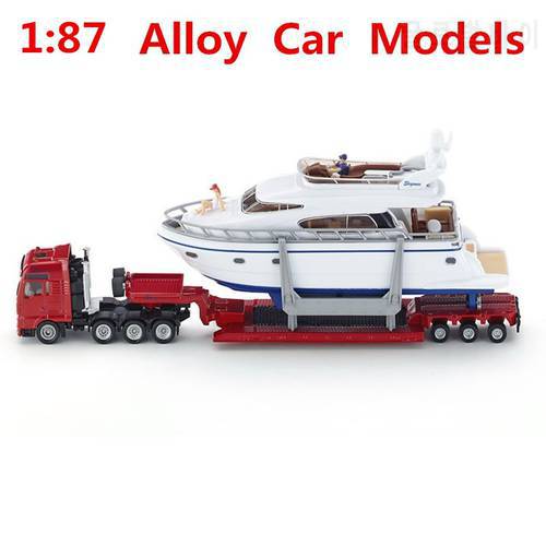 1:87 alloy car models, with high simulation truck yacht SIKU-U1849 model, metal diecasts, toy vehicles, free shipping