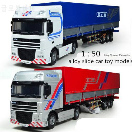 Free shipping Classic Toys 1 : 50 alloy slide tent platform transporter car toy models,Child the best birthday gift