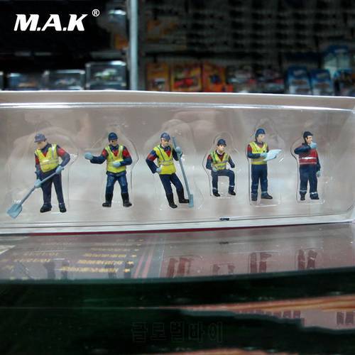 6pcs 1/50 Construction Workers Maintenance Workers Mini Dolls FOR Engineering Vehicles In Stock