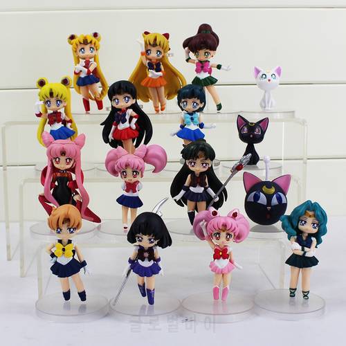 16Pcs/Lot Anime Figures Figure Toy PVC Model Dolls 6~7cm