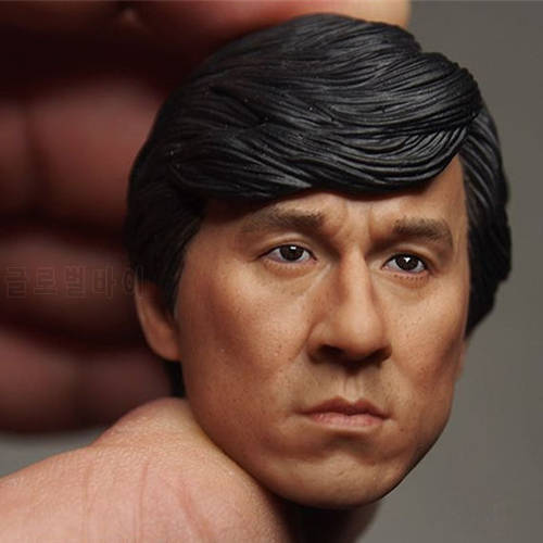 Mnotht Head Sculpt Jackie Chan Head Carving I KNOW WHO I AM TV Asian Famous Star Head Model For 12in Figures l30