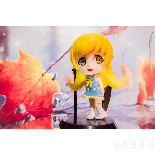 10cm Japanese original anime figure Q version Kawaii Oshino Shinobu action figure collectible model toys for girls