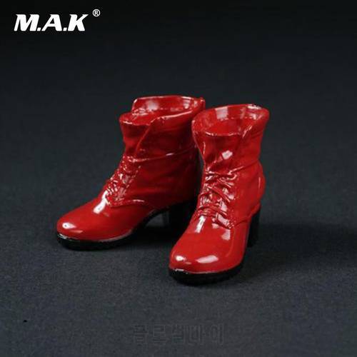 FT 1/6 AS014 Red High Heels Red Boots Scarlet Witch Shoes Models Fit 12&39&39 Female Figures Body In Short