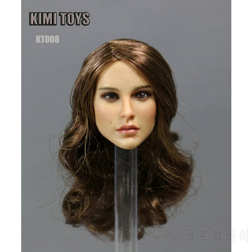 KIMI TOYS KT008 1/6 Long Hair Girl Head Sculpt For Female Phi-cen Body Figure Toy
