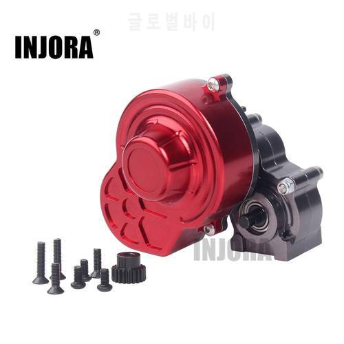 INJORA Complete Metal SCX10 Gearbox Transmission with Gear for 1/10 RC Crawler Car Axial SCX10 Upgrade Parts