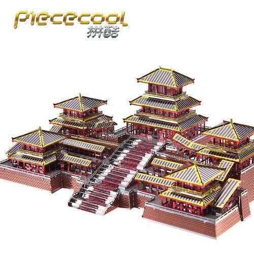 MMZ MODEL Piececool 3D metal puzzle EPANG PALACE Ancient Chinese Architecture Assembly metal Model kit DIY 3D Laser Cut Model