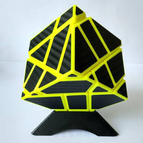 Strange Shape Cube Carbon Fiberb Sticker 3*3*3 Ghost Magico Cube Puzzle Speed Cube For Children Cube Toys Christmas gift
