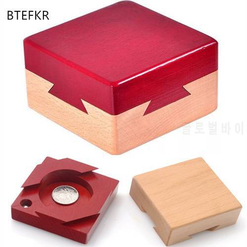 Montessori IQ Mind Wooden Magic Box Teaser Game 3D Puzzle Secret Box Toy for Children Adults Gifts Educational Toys
