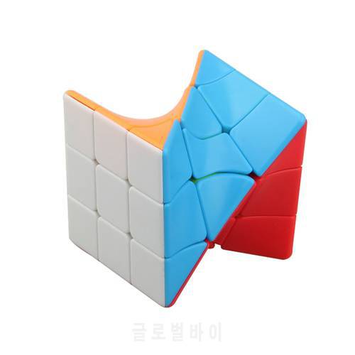 Fanxin 3x3 Torsion Magic Cube Coloful Twisted Cube Puzzle Toy Stickerless Puzzles Colorful Educational Toys For Children