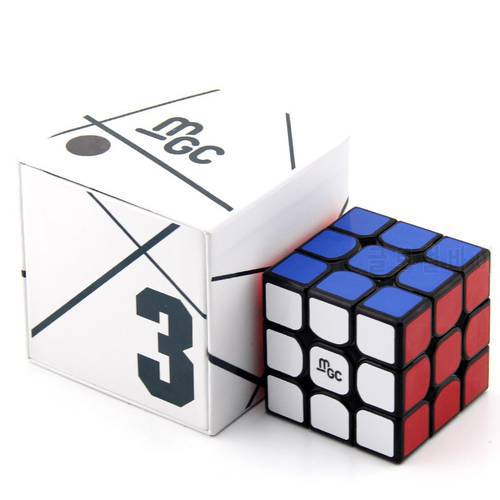 Yongjun YJ MGC 3x3x3 Magnetic Magic Cube Sticker Black Cube Puzzle For Beginner Professional Magic Cube Toys For Children Kids