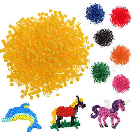 Children Toys 1000pcs 5mm Hama Perler Beads Kids Craft DIY Multicolor Handmaking Fuse Bead Toy Intelligence Educational Toys