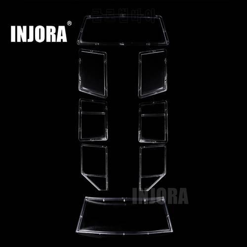 INJORA Car Windows for 1/10 RC Crawler 313mm Wheelbase Hard Body Shell