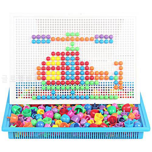 296 Pcs Mushroom Nail Puzzle Toys 3D Puzzle Toy Children Intellectual Educational Toys