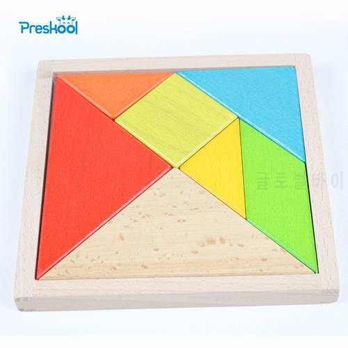Kids Toy Jigsaw 7 Pcs Puzzles Brain Teaser Hand Tangram Colorful Learning Education Toys Preschool Training Brinquedos Juguetes