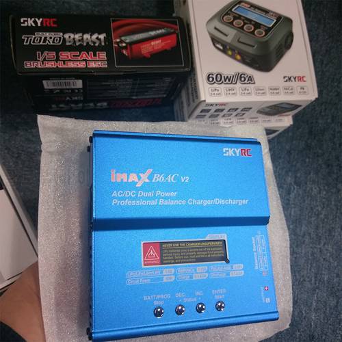 SKYRC iMAX B6AC V2 Charger 50W LiPo Battery Balance Charger Discharger Re-Peak Helicopter RC Quadcopter Drone Battery Charger