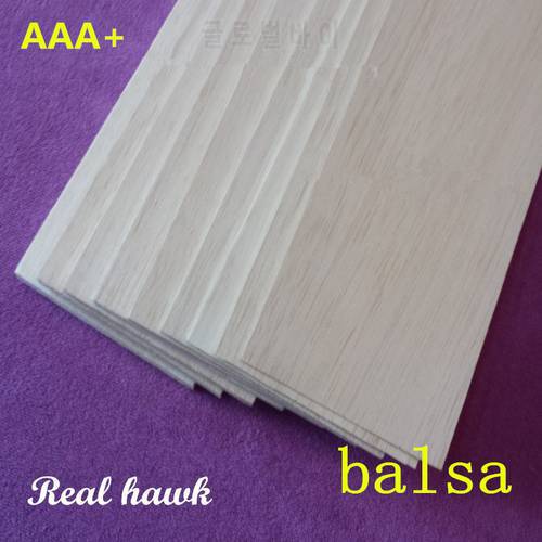 AAA+ Balsa Wood Sheet ply 330mm long 100mm wide 0.75/1/1.5/2/2.5/3/4/5/6/7/8/9/10mm thick 10 pcs/lot for airplane/boat model DIY