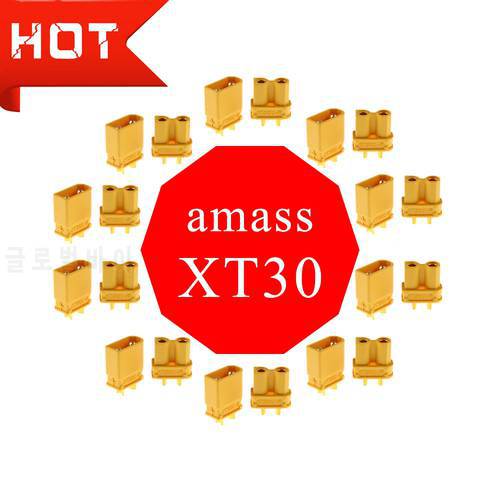 Amass XT30 XT30U Male Female Bullet Connector Plug For RC Lipo Battery Wholesale For RC Lipo Battery Quadcopter Multicopter