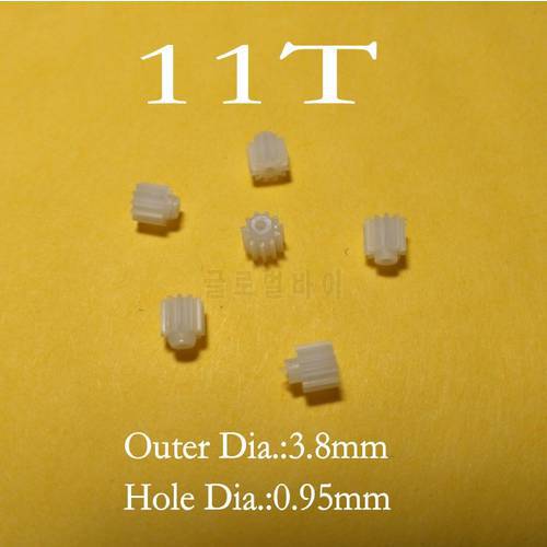11T 11 Teeth Motor Gear 3.8mm For 1.2mm Shaft Small Gear HQ898 RC Helicopter Quadcopter Model DIY Spare Parts Accessories