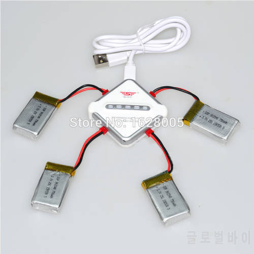 MJX X400 X800 X300C 3.7V 4 In 1 JST charger and Charging Cable Parts for MJX RC Drone