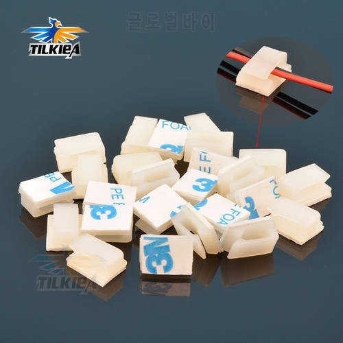 10pcs Rc Boat ESC Wire Cable Servo Cable Mount Holder Fixing Holder With 3M Glue For Rc Boat Spare Parts