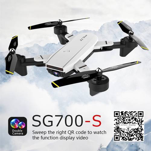 SG700-S Drone 2.4Ghz 4CH Wide-angle WiFi 4K Optical Flow Dual Camera RC Helicopter RC Quadcopter Selfie Drone with Camera HD