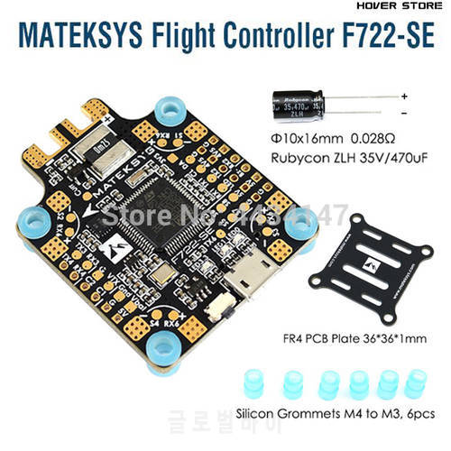 Matek System F722-SE F7 Dual Gryo Flight Controller Built-in PDB OSD 5V/2A BEC Current Sensor for FPV RC Racing Drone parts