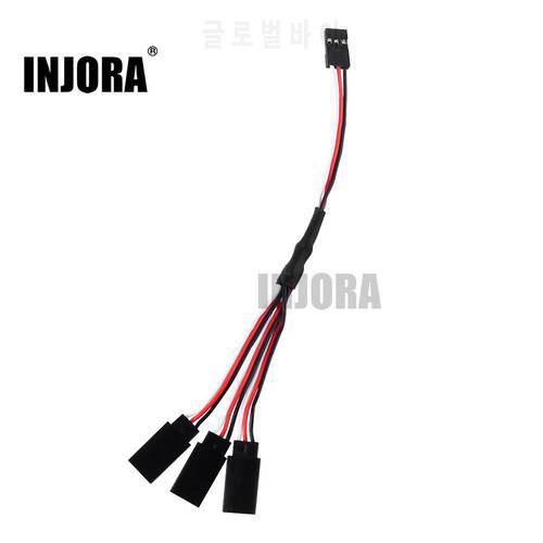 INJORA Servo Extension Wire 1 to 3 1 to 4 Cable 15/30/40cm for Futaba JR Male to Female RC Model