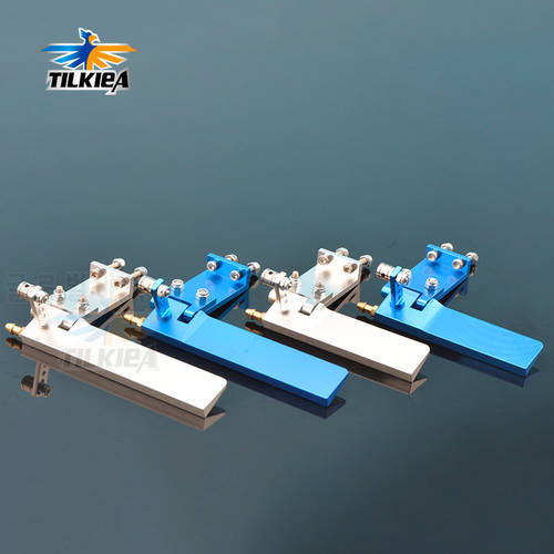 1pc High Precision Aluminum 75/95mm Water Rudder for RC Boat Fits Electric Boat Small Methanol Boat Within 60/85cm In Length