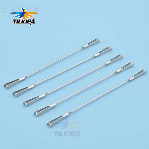 1 pcs M2 Clevis Pull Rod M2 Clevis Thread M2 Push Rod Stainless Steel Pull Rod Connecting Rod Good Quality