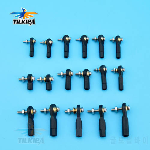 10PCS Plastic M2 M2.5 M3 Rod End / Ball End / Ball Joint with Screw for RC Boat Airplane RC Car Truck Buggy Crawler