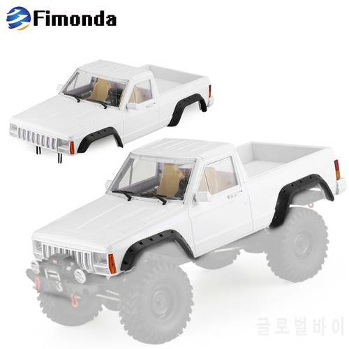 Fimonda 313mm Wheelbase Hard Plastic Cherokee Pickup Body Shell for 1/10 RC Crawler Car Axial SCX10 & SCX10 II 90046 90047