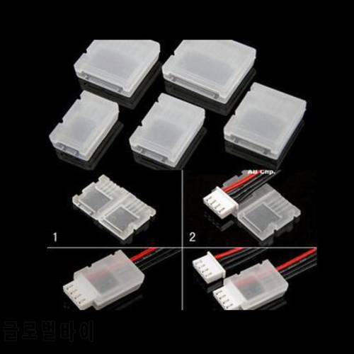 5pcs Model lithium battery balancing head protector AB buckle clip 2s 3s 4s 6s rc parts Plug Connector Protector
