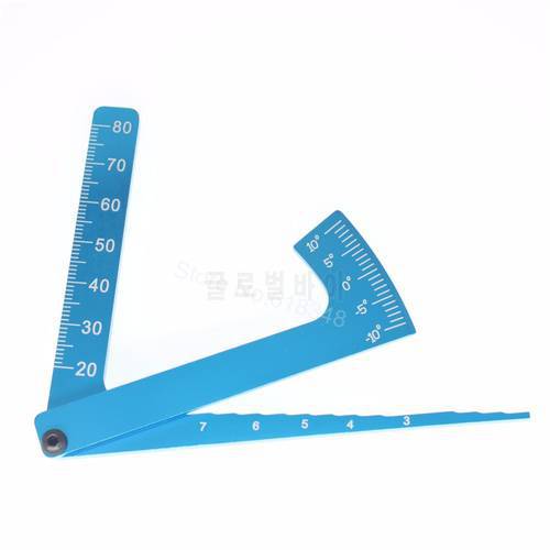 Angle Adjustable Ruler 3 in 1 Camber Gauge Metal For all 1:8 1/10 On Road RC Car Tires & Wheels Tools