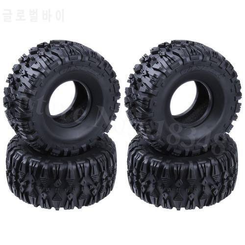 4PCS Rubber 135 mm RC Crawler Tires With Foam Inserts ID: 62 mm Width: 62 mm For 1/10 AR Remote Control Car Tyres