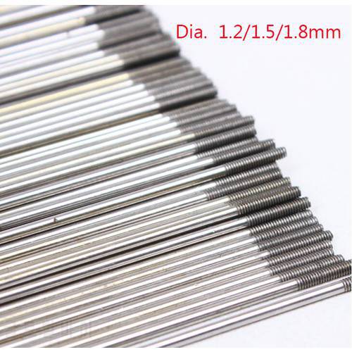30 Pcs 1.2/1.5/1.8mm Pull Rod With Thread Link Servo Linkage for DIY RC Airplane Length 180mm/300mm
