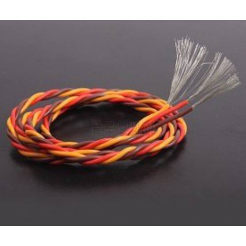 DIY JR Color 22 22AWG Servo Extension Cable/ Twisted Wire 1M without Connector