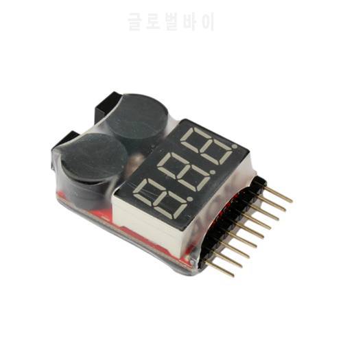 1-8S LED Lipo Voltage Indicator Checker Tester Low Voltage Buzzer Alarm NSV775
