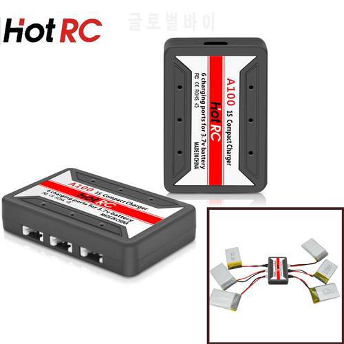 HotRc 6 in 1 3.7V Lipo Battery Adapter 3.7v battery Charger for Syma JJRC Hubsan Micro Drones