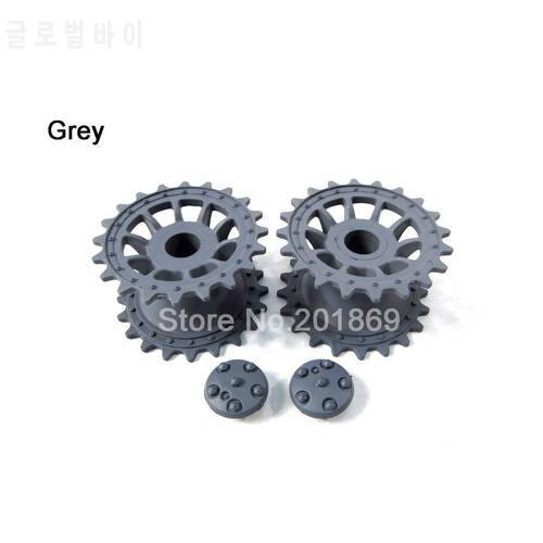 Henglong plastic driving wheels, sprockets(grey) for 1:16 1/16 henglong 3818-1 Germany Tiger 1 rc tank, henglong parts for tank